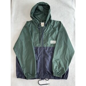 Vtg 90s Walt Disney World Mickey Windbreaker - Large - Green/Navy